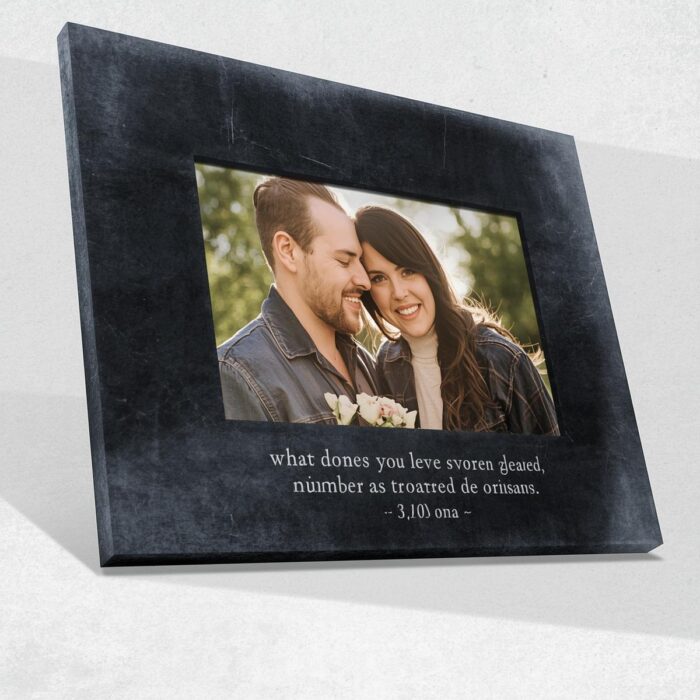Engraved Wood Photo Frame